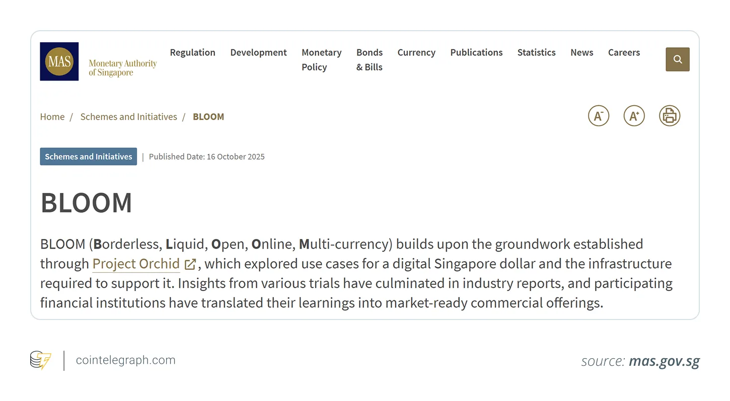 RLUSD: Ripple Tests Stablecoin in MAS BLOOM Sandbox for Trade